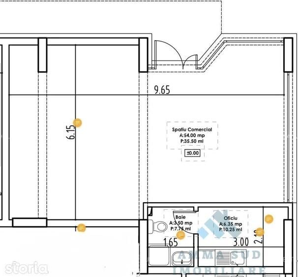 Spatiu Comercial 63.8 mp Zona buna Popesti Leordeni - 1