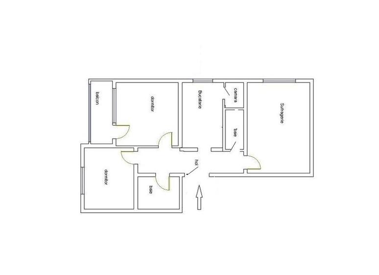 Apartament cu 3 camere decomandat, mobilat în Tudor Vladimirescu