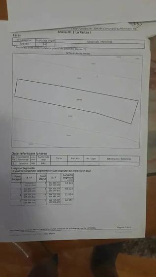 Teren de 835 mp, în Hălmagiu