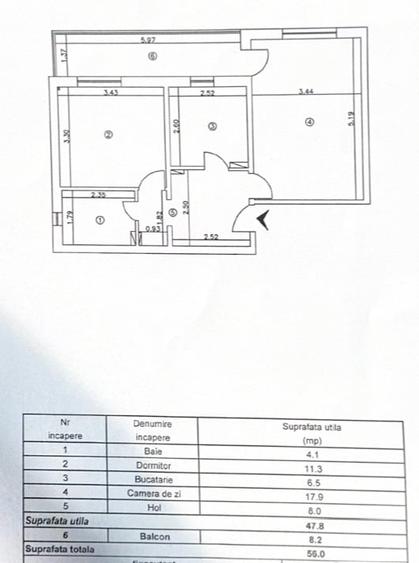 Apartament cu 2 camere decomandat, mobilat în Nicolina