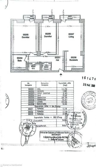 Apartament cu 3 camere decomandat în Baba Novac