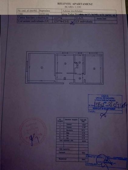Apartament cu 2 camere decomandat în Șorogari
