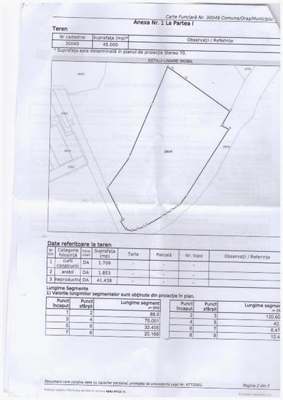 Teren Construcții intravilan de 45000 mp, în Casa Cărții
