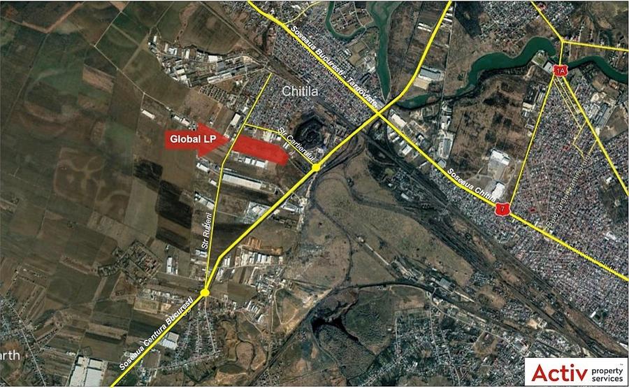 Spațiu industrial, de 72,900 mp, în Chitila
