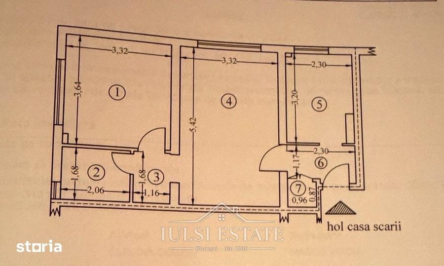 Apartament cu 2 camere în Democrației