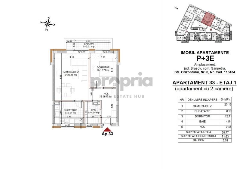 COMISION 0 % APARTAMENT 2 CAMERE NR.33 PREDARE IULIE 2026 - 7