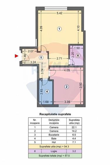 Apartament cu 2 camere decomandat, mobilat în Aviației