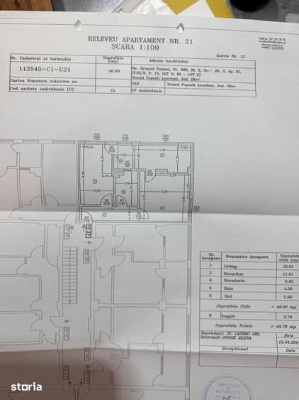 Apartament cu 2 camere decomandat în Central