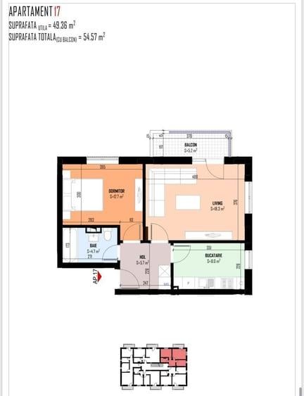 Apartament 2 camere, decomandat,toate utilitatile, finisaje la alegere - 8