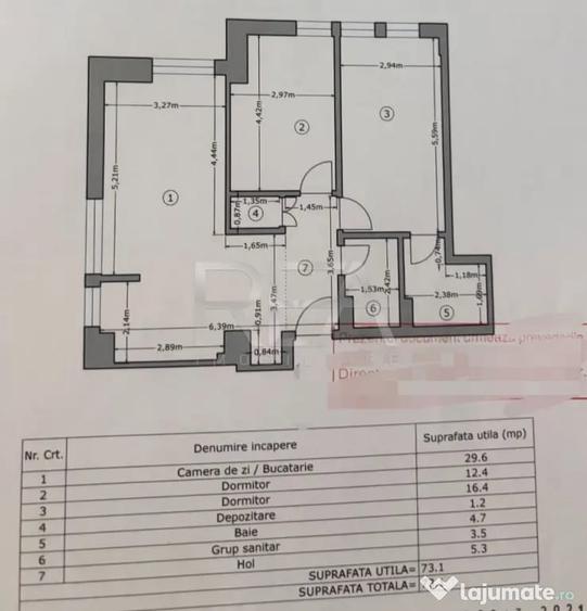 3 camere, P/12, bloc 2021, 73mp-Complex Moghioros Park - 9