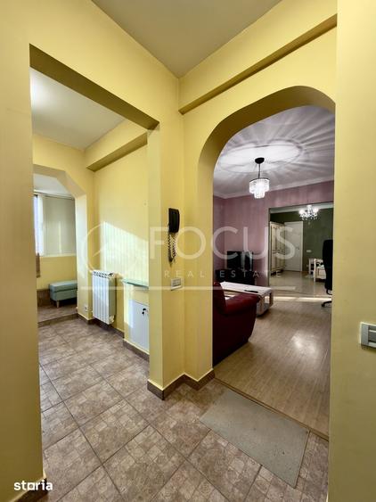 Apartament cu 2 camere semidecomandat, mobilat în Dorobanți