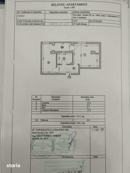 Apartament cu 2 camere decomandat în Nord
