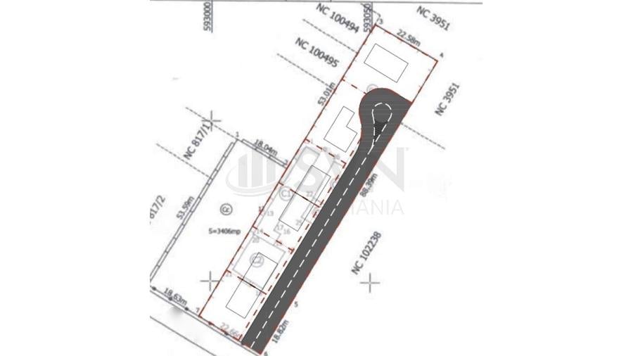 Teren Construcții intravilan de 2400 mp, în Central