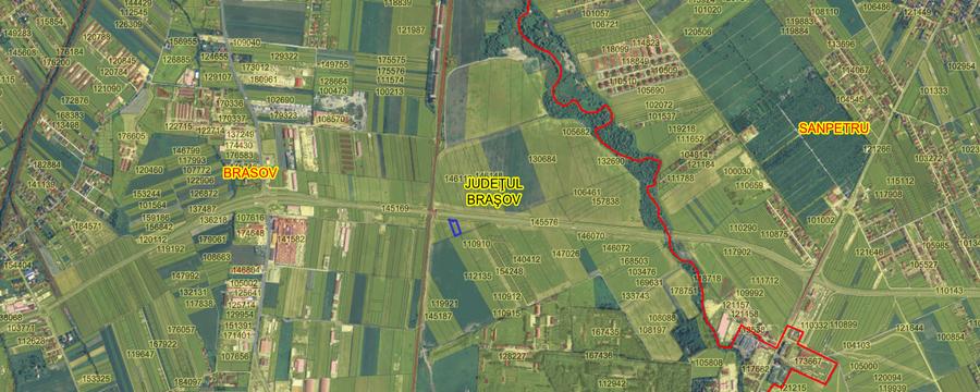 Teren Construcții intravilan de 2650 mp, în Rulmentul