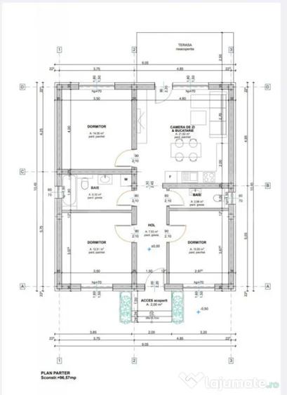 Casa 76 mp, teren 276 mp, zona Selgros - 5