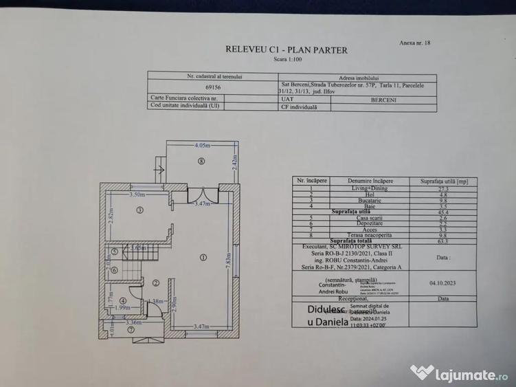 Casă cu 4 camere cu Teren 240 Mp în Berceni