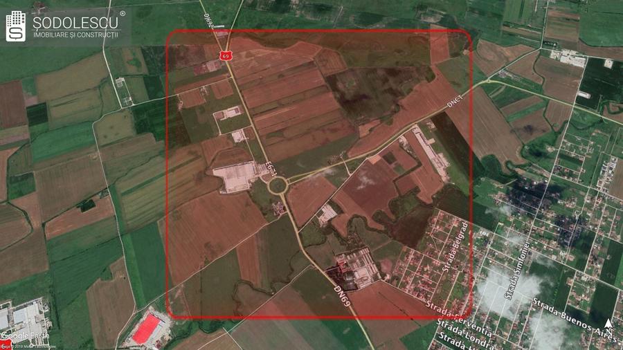 Teren Construcții intravilan de 3644 mp, în Nord-Vest