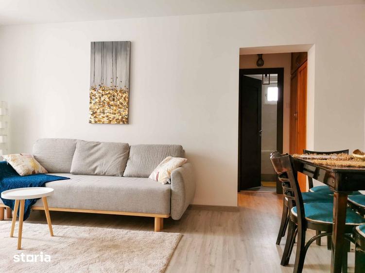 Apartament cu 2 camere semidecomandat în Central