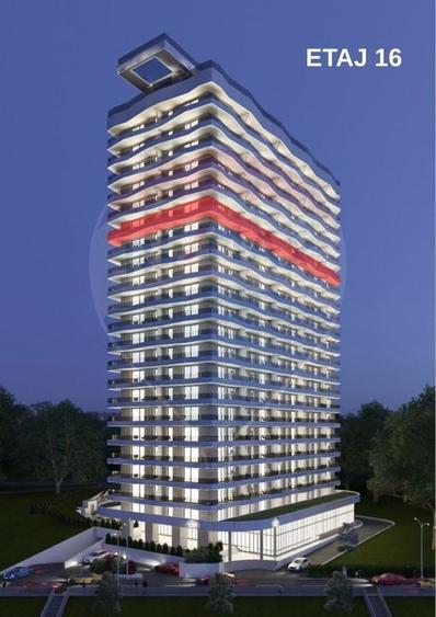 Apartament nou 2 camere de vanzare Olimp Tower etaj 16 - 1