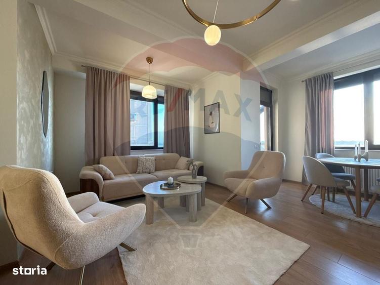 Apartament cu 3 camere, mobilat în Central