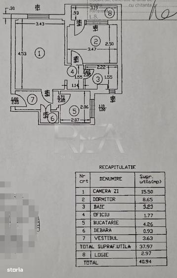 Apartament cu 2 camere semidecomandat în Păcii
