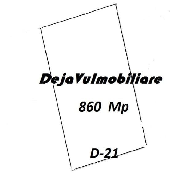 Teren Construcții intravilan de 860 mp, în Dămăroaia