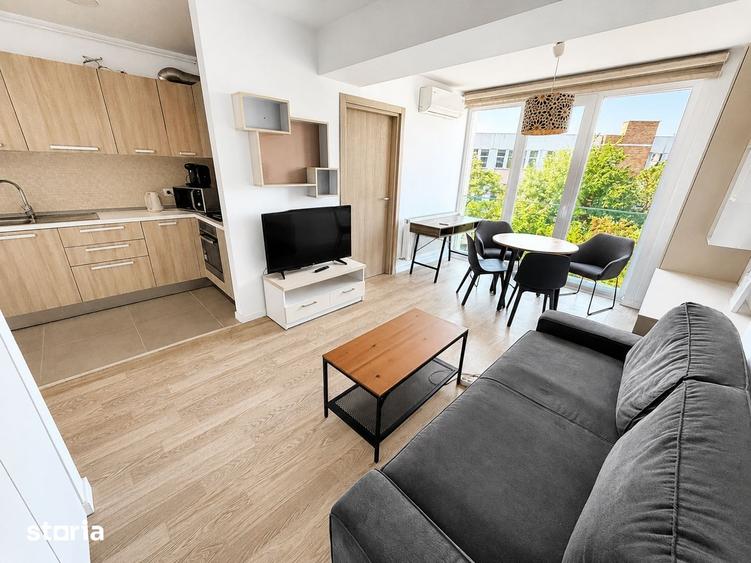 Apartament cu 2 camere semidecomandat, mobilat în Grozăvești