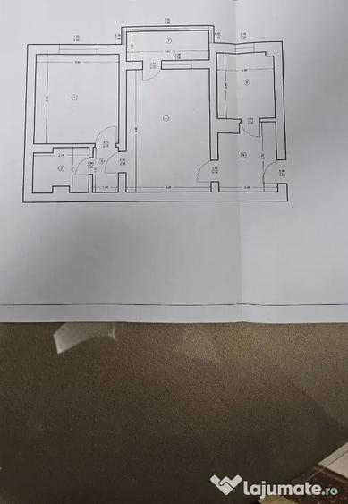 Apartament cu 2 camere semidecomandat în Nord