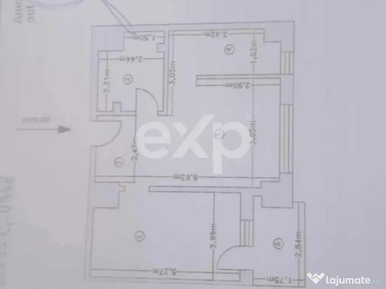 Apartament cu 2 camere semidecomandat în Trivale