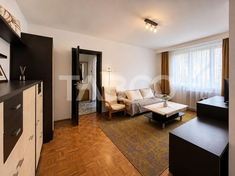 Apartament cu 2 camere semidecomandat, mobilat în Semicentral