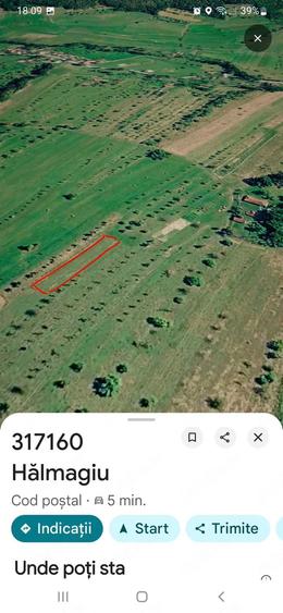 Teren de 835 mp, în Hălmagiu