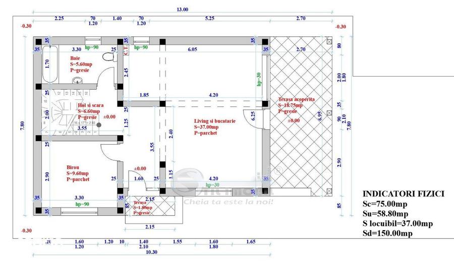 Teren cu autorizatie pentru vila 5 camere, 3 bai, P+1E, de vanzare in - 5