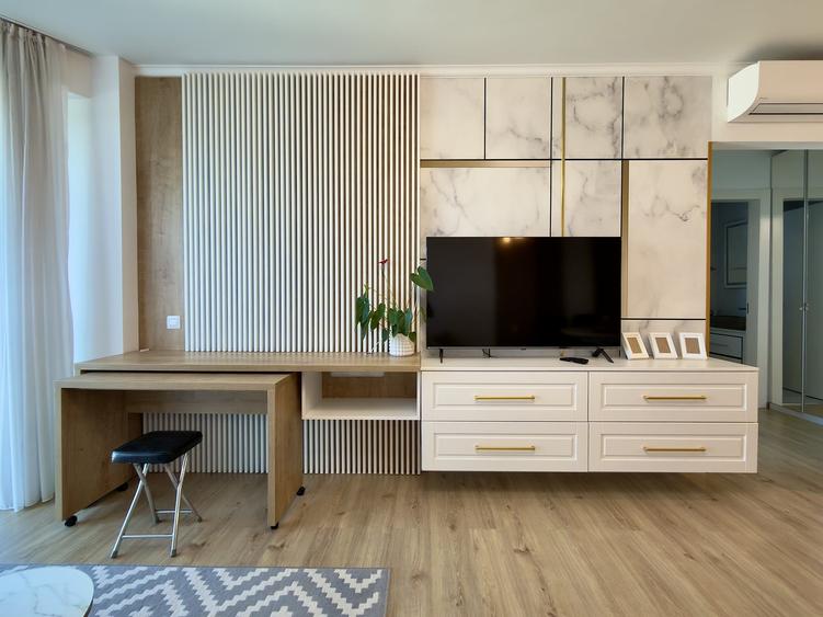 Apartament cu 2 camere semidecomandat, mobilat în Floreasca