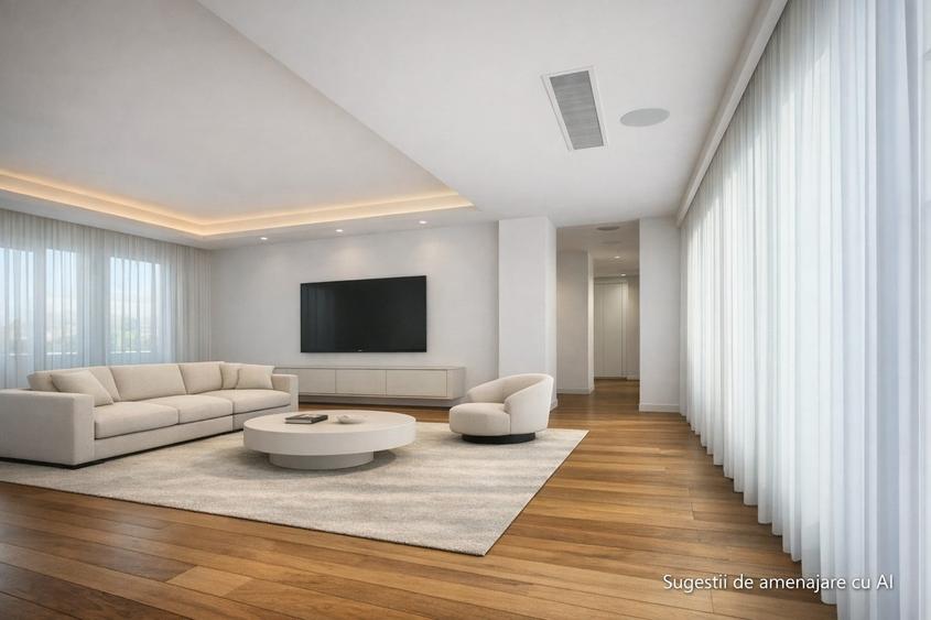 Penthouse cu 3 camere, mobilat în Kiseleff