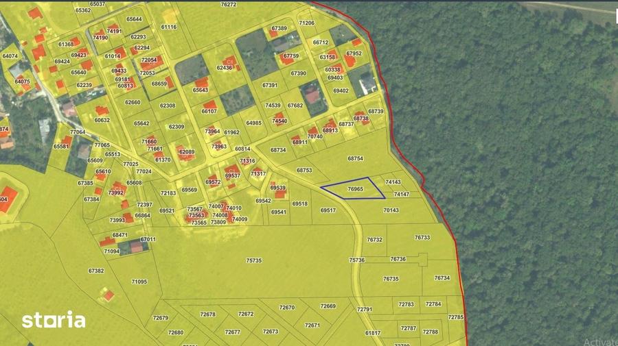 Teren de 1077 mp, în Bârnova