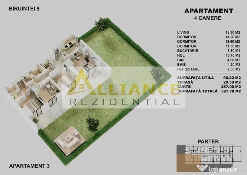 ???? APARTAMENTE NOI LA PARTER - CURTE PROPRIE - Popesti Leordeni (Bucuresti-Ilfov) - 1