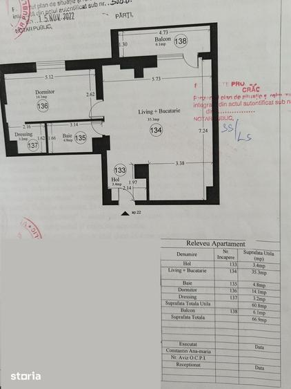 Ap. modern situat pe Faleza Dunarii, 67mp, etaj 2, cu loc de parcare - 4