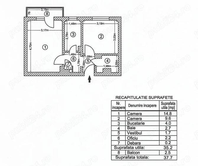 De vanzare apartament 2 camere aproape de metrou - 1