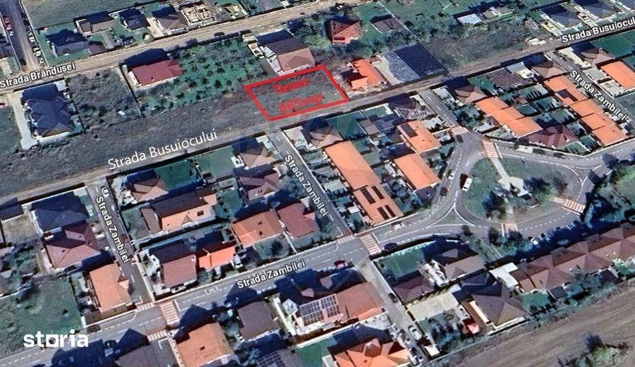 Teren de 885 mp, în Sud