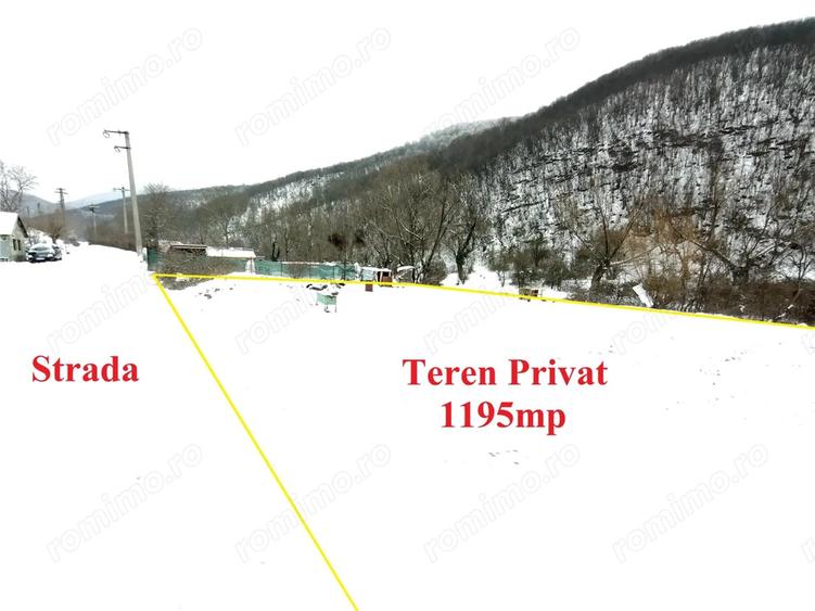 Teren de 1195 mp, în Ciclova Română