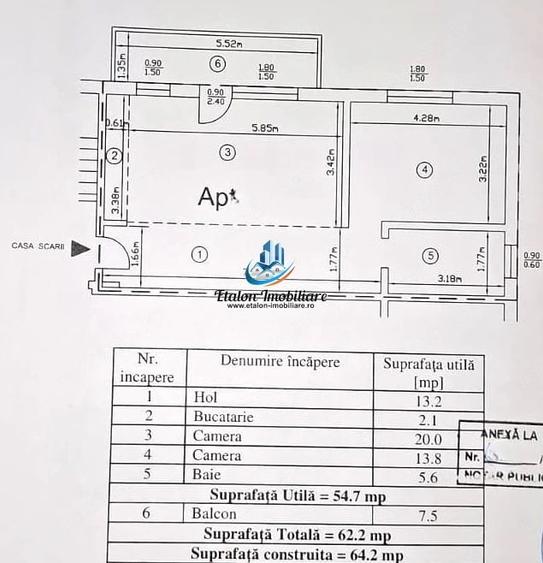 Apartament 2 camere, etaj 2, bloc 2022, zona Fermelor - 6