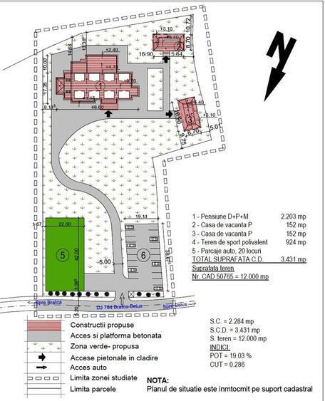 Teren Construcții intravilan de 12000 mp, în Roșia