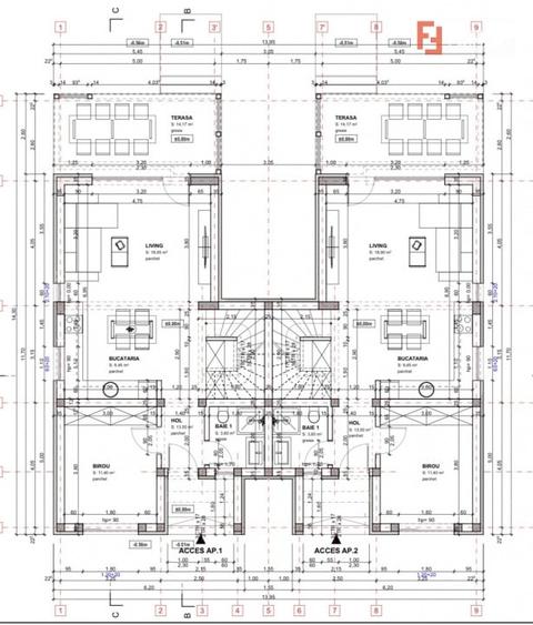 Duplex cu 5 camere cu Canalizare în Moșnița Nouă
