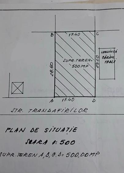 Teren Construcții intravilan de 500 mp, în Voila