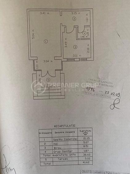Spatiu comercial renovat cu 2 incaperi 42mp, Gara, CT, AC, vitrina - 7