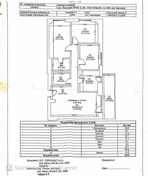 Apartament cu 4 camere decomandat în Cățelu