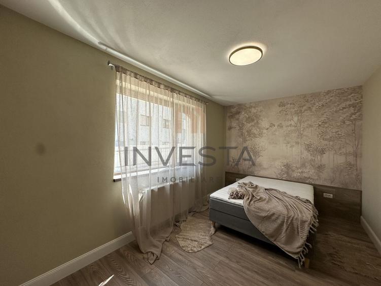 Apartament cu 3 camere semidecomandat, mobilat în Borhanci