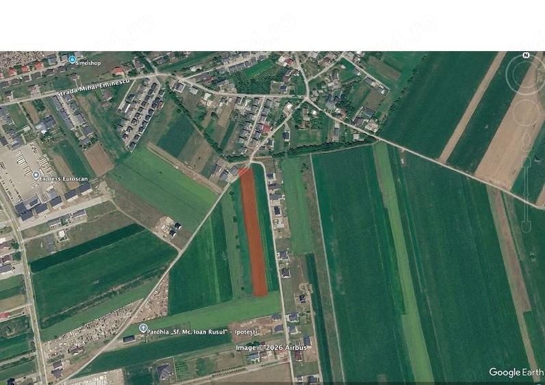 Teren de 2600 mp, în Tișăuți