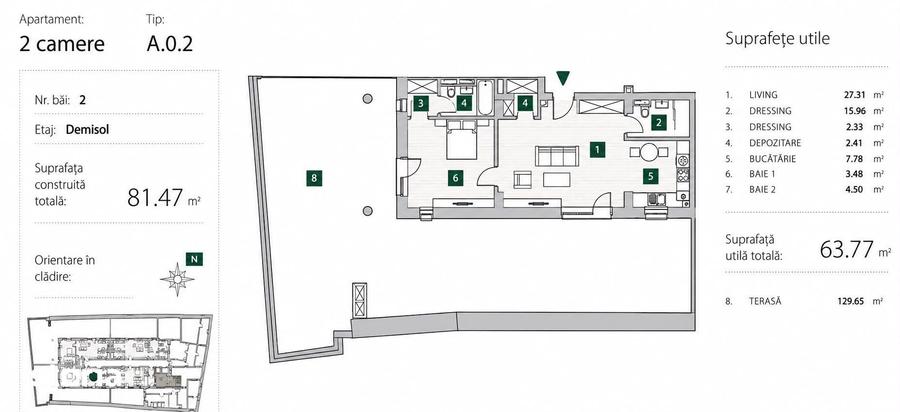 Apartament 2 Camere Premium | Curte 130 mp | Zona Centrala - 4