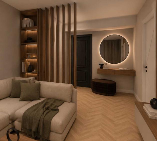 Apartament cu 2 camere semidecomandat în Central